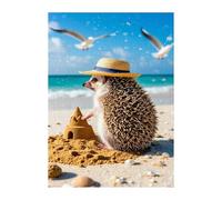 Puzzles 700 Pièces Adultes Hérisson Plages, Jouet Educatif Développe Observation et Logique, Puzzle Adultes 700 Pièces 52 x 38 cm