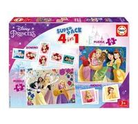 2 jeux éducatifs basiques et 2 puzzles - EDUCA - Educa Superpack Disney Princess