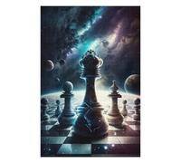 Puzzles 75x50cm/1000pcs Battle of Kings Chess Casse-tête pour Adultes, Jeu De Réflexion, pour S'amuser en Famille, Cadeaux d'anniversaire Et De Noël Uniques 75x50cm/1000pcs