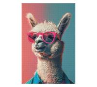 Puzzles 75x50cm/1000pcs pour Adolescents Alpaca Llama Art Puzzles pour Adolescents - Jeu Manuel - Décoration Murale - Cadeaux Anti-Stress 75x50cm/1000pcs