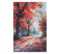 Puzzles 75x50cm/1000pcs pour Adolescents Autumn Blaze Path Puzzles À Monter Soi-même, Jouets De Course À La Main, Une Offre Idéale comme Cadeau pour Toute La Famille 75x50cm/1000pcs