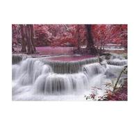 Puzzles 75x50cm/1000pcs pour Adolescents Autumnal Waterfall Serenity Puzzle Adulte Jeu Manuel Décoration Parfaite Aide À Exercer Le Cerveau 75x50cm/1000pcs