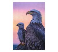 Puzzles 75x50cm/1000pcs pour Adolescents Bald Eagle and Chick Puzzle pour Adultes, Jouet, Décoration Murale, pour S'amuser en Famille, Défi À Relever 75x50cm/1000pcs