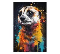 Puzzles 75x50cm/1000pcs pour Adolescents Colorful Meerkat Puzzle Jeux De Famille Décoration Intérieure Cadeaux Anti-Stress 75x50cm/1000pcs
