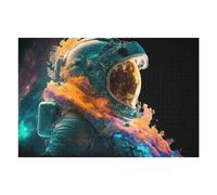 Puzzles 75x50cm/1000pcs pour Adolescents Cosmic Astronaut Space Exploration Artwork Puzzles pour Adultes, Jouet, Décoration Murale, Une Œuvre d'art, Défi Éducatif 75x50cm/1000pcs