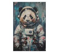 Puzzles 75x50cm/1000pcs pour Adolescents Cute Astronaut Panda Puzzles À Monter Soi-même, Jouets De Course À La Main, Une Offre Idéale comme Cadeau pour Toute La Famille 75x50cm/1000pcs