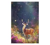Puzzles 75x50cm/1000pcs pour Adolescents Enchanted Forest Deer-8 Puzzle pour Adultes Jeu De Réflexion Analyse Et Logique Cadeaux pour Amis Et Famille 75x50cm/1000pcs