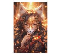Puzzles 75x50cm/1000pcs pour Adolescents Fairy Fox Girl Anime Puzzles À Monter Soi-même, Jouets De Course À La Main, Une Offre Idéale comme Cadeau pour Toute La Famille 75x50cm/1000pcs