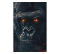 Puzzles 75x50cm/1000pcs pour Adolescents Fantasy Gorilla Glowing Jeux Relaxants pour Adultes Difficile Difficile Cadeaux pour Les Amis Et La Famille 75x50cm/1000pcs
