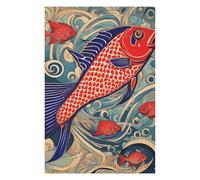 Puzzles 75x50cm/1000pcs pour Adolescents Fish Japan Puzzle Adulte Jeu Manuel D'assemblage De Motifs pour Les Jeux 75x50cm/1000pcs