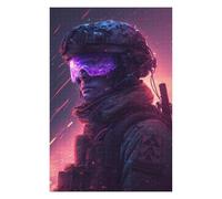 Puzzles 75x50cm/1000pcs pour Adolescents Future Soldier in Action -2 Puzzles pour Adultes Jeu Manuel Améliore La Mémoire pour Les Joueurs 75x50cm/1000pcs