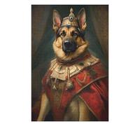 Puzzles 75x50cm/1000pcs pour Adolescents German Shepherd The King Puzzles À Monter Soi-même, Jouets De Course À La Main, Une Offre Idéale comme Cadeau pour Toute La Famille 75x50cm/1000pcs