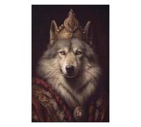 Puzzles 75x50cm/1000pcs pour Adolescents Grey Wolf Puzzle pour Adultes Jeu De Réflexion Analyse Et Logique Cadeaux pour Amis Et Famille 75x50cm/1000pcs