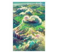 Puzzles 75x50cm/1000pcs pour Adolescents Island Above The Clouds Puzzles pour Adultes À Monter Soi-même, Jouets, Décoration Parfaite, Cadeaux Anti-Stress 75x50cm/1000pcs