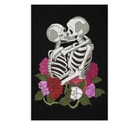 Puzzles 75x50cm/1000pcs pour Adolescents Lesbian Cool Skeleton Puzzle pour Adultes Jeu De Réflexion Analyse Et Logique Cadeaux pour Amis Et Famille 75x50cm/1000pcs