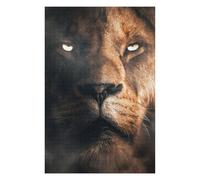 Puzzles 75x50cm/1000pcs pour Adolescents Lion Face Puzzles pour Adultes Jeu Manuel Améliore La Mémoire pour Les Joueurs 75x50cm/1000pcs