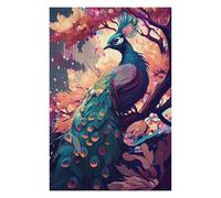 Puzzles 75x50cm/1000pcs pour Adolescents Magical Peacock in Bloom Puzzles pour Adultes, Jeux De Détente, Défi Difficile, Cadeau d'anniversaire, Cadeaux, 75x50cm/1000pcs