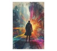 Puzzles 75x50cm/1000pcs pour Adolescents Man Facing Bright Future Puzzles pour Adultes Jeux De Famille Une Œuvre d'art À Offrir en Cadeau À Toute La Famille 75x50cm/1000pcs