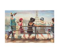Puzzles 75x50cm/1000pcs pour Adolescents Parisian Ladies on The Seine Puzzles pour Adultes Jeux Relaxants Qui Améliorent La Mémoire, Parfaits comme Cadeaux pour Toute La Famille 75x50cm/1000pcs