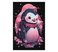 Puzzles 75x50cm/1000pcs pour Adolescents Penguin Cherry Blossom Puzzles À Monter Soi-même, Jouets De Course À La Main, Une Offre Idéale comme Cadeau pour Toute La Famille 75x50cm/1000pcs