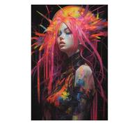 Puzzles 75x50cm/1000pcs pour Adolescents Punk Girl No6 Jeux Relaxants pour Adultes Difficile Difficile Cadeaux pour Les Amis Et La Famille 75x50cm/1000pcs