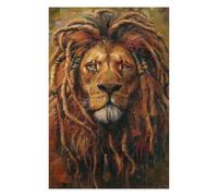 Puzzles 75x50cm/1000pcs pour Adolescents Rastafari Lion Jamaica Puzzles À Monter Soi-même, Jouets De Course À La Main, Une Offre Idéale comme Cadeau pour Toute La Famille 75x50cm/1000pcs