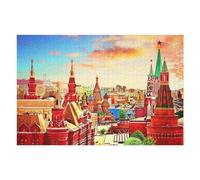 Puzzles 75x50cm/1000pcs pour Adolescents Red Square Moscow Panorama Puzzles pour Adultes, Jouet, Décoration Murale, Une Œuvre d'art, Défi Éducatif 75x50cm/1000pcs