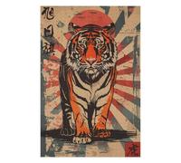 Puzzles 75x50cm/1000pcs pour Adolescents Rising Sun Flag Tiger Puzzle pour Adultes Jeux De Détente Décoration Parfaite Défi Éducatif 75x50cm/1000pcs