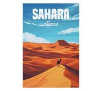 Puzzles 75x50cm/1000pcs pour Adolescents Sahara Africa Desert Puzzle pour Adultes Jeu De Réflexion Analyse Et Logique Cadeaux pour Amis Et Famille 75x50cm/1000pcs