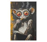 Puzzles 75x50cm/1000pcs pour Adolescents Smoking Monkey Puzzle Jeux De Détente Vacances À La Maison Passer Le Temps pour Les Jeux 75x50cm/1000pcs