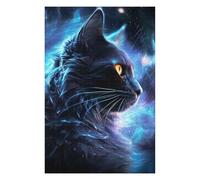 Puzzles 75x50cm/1000pcs pour Adolescents Space Mystical Cat Puzzles pour Adolescents - Jeu Manuel - Décoration Murale - Cadeaux Anti-Stress 75x50cm/1000pcs