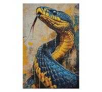 Puzzles 75x50cm/1000pcs pour Adolescents The Insidious Snake Jeu De Puzzle Familial pour Adultes, Amusant Et Humoristique, pour Stimuler Le Cerveau 75x50cm/1000pcs