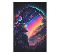 Puzzles 75x50cm/1000pcs pour Adolescents The Last Astronaut Puzzles pour Adultes Jeux De Détente Découpe De Précision Défi À Compléter 75x50cm/1000pcs