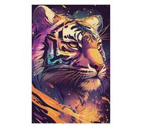 Puzzles 75x50cm/1000pcs pour Adolescents Tiger Animal Puzzles pour Adultes Jeux De Détente Découpe De Précision Défi À Compléter 75x50cm/1000pcs