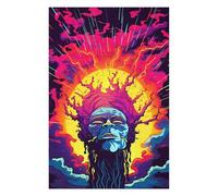 Puzzles 75x50cm/1000pcs pour Adolescents Vibrant Fusion Artistic Expression Puzzles pour Adultes Jeu Manuel pour S'amuser en Famille Cadeaux Anti-Stress 75x50cm/1000pcs