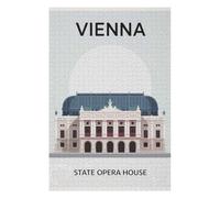 Puzzles 75x50cm/1000pcs pour Adolescents Vienna State Opera House Puzzle Adulte Jeu Manuel Décoration Parfaite Aide À Exercer Le Cerveau 75x50cm/1000pcs
