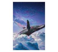 Puzzles 75x50cm/1000pcs pour Adolescents Whale in Cosmic Sky Puzzles pour Adultes Jeu Manuel pour S'amuser en Famille Cadeaux Anti-Stress 75x50cm/1000pcs
