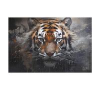 Puzzles 75x50cm/1000pcs pour Adolescents Wild Tiger Portrait Artwork -1 Puzzles pour Adultes, Jouet, Décoration Murale, Une Œuvre d'art, Défi Éducatif 75x50cm/1000pcs