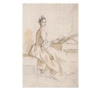 Puzzles 75x50cm/1000pcs pour Adolescents Woman Playing Piano Puzzles pour Adultes Jeu Manuel Améliore La Mémoire pour Les Joueurs 75x50cm/1000pcs