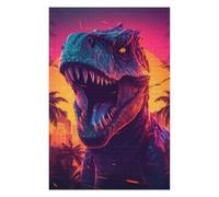 Puzzles 75x50cm/1000pcs pour Adultes City Dinosaur Sunset Puzzles À Monter Soi-même, Jouets, Modèles À Assembler, Cadeaux pour Les Amis Et La Famille 75x50cm/1000pcs
