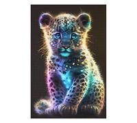 Puzzles 75x50cm/1000pcs pour Adultes Cute Rainbow Baby Leopard Puzzle Anti-Stress, Jouet De Décoration Intérieure, Défi Éducatif 75x50cm/1000pcs