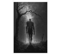 Puzzles 75x50cm/1000pcs pour Adultes Dark Forest Skeleton Casse-têtes pour Adultes Jeu Manuel Assemblage De Motifs Cadeaux De Noël Et d'anniversaire 75x50cm/1000pcs