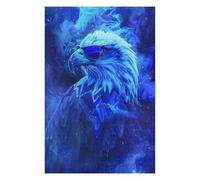 Puzzles 75x50cm/1000pcs pour Adultes Eagle in Colorful Paint Puzzles pour Adultes, Jouets À Monter Soi-même, Cadeaux pour Femmes (Anniversaire, Noël) 75x50cm/1000pcs