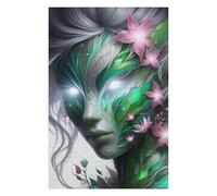 Puzzles 75x50cm/1000pcs pour Adultes Floral Face Art Puzzles À Monter Soi-même, Jouets, Modèles À Assembler, Cadeaux pour Les Amis Et La Famille 75x50cm/1000pcs