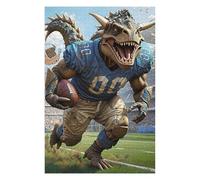 Puzzles 75x50cm/1000pcs pour Adultes Gridiron Dino Football 3 Puzzles À Monter Soi-même, Jouets, Modèles À Assembler, Cadeaux pour Les Amis Et La Famille 75x50cm/1000pcs