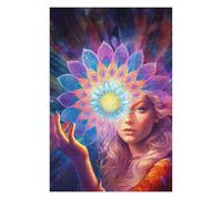 Puzzles 75x50cm/1000pcs pour Adultes Inner Mandala Puzzles pour Adultes, Jouets À Monter Soi-même, Cadeaux pour Femmes (Anniversaire, Noël) 75x50cm/1000pcs