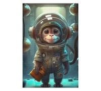 Puzzles 75x50cm/1000pcs pour Adultes Monkey Astronaut in Space Suit-1 Puzzles À Monter Soi-même, Jouets, Modèles À Assembler, Cadeaux pour Les Amis Et La Famille 75x50cm/1000pcs
