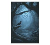 Puzzles 75x50cm/1000pcs pour Adultes Mystic Forest Path with Pentagram Puzzles À Monter Soi-même, Jouets, Modèles À Assembler, Cadeaux pour Les Amis Et La Famille 75x50cm/1000pcs