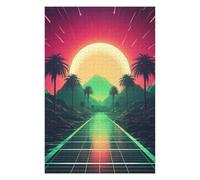 Puzzles 75x50cm/1000pcs pour Adultes Neon Dreamscape Odyssey Casse-têtes pour Adultes, Jeu De Réflexion Difficile, Cadeau d'anniversaire Unique 75x50cm/1000pcs