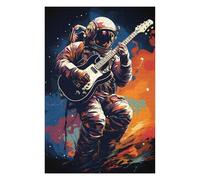 Puzzles 75x50cm/1000pcs pour Adultes Play Guitar Outer Space Puzzle Anti-Stress, Jouet De Décoration Intérieure, Défi Éducatif 75x50cm/1000pcs
